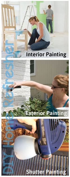 DIY Home Refresher: Interior, Exterior and Shutter Painting